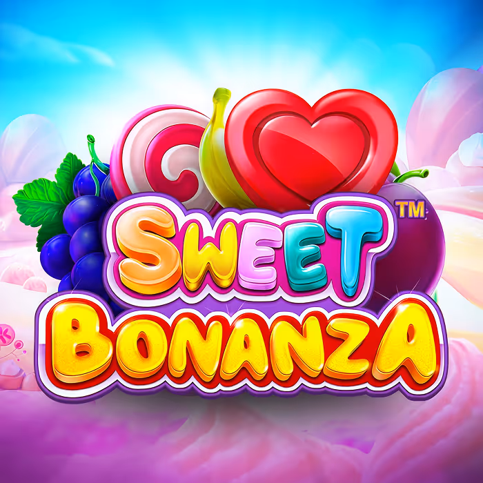 Sweet Bonanza cascading slot with candy theme offering multipliers and free spins bonus rounds
