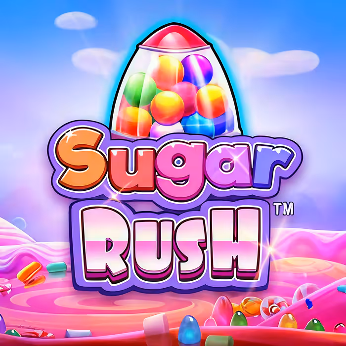 Sugar Rush colorful slot game with cluster pays mechanism and progressive multipliers
